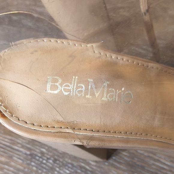 Bella Marie Beige Lace-Up Heels - Picture 4 of 8